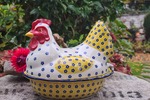 Huhn – Große Eieraufbewahrung Bunzlauer Keramik
