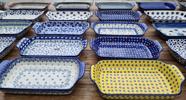 32 x 18 cm - Form eckig - flach - Schalen Bunzlauer Keramik