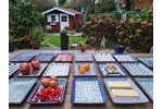 Rechteckige Servierplatten 27,4 x 21 x 2,6 cm – Bunzlauer Keramik – Grillteller, Käseplatte, Frühstücksteller