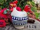 Petite boîte en forme d’oiseau – Céramique polonaise 