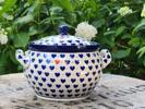 Pot pour conserver et servir des liquides, env. 1,5 l (soupe, ragoût, bouillie) – Céramique polonaise 