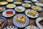 Zum Servieren von Torten und Kuchen - Portionsplatte - Bunzlauer Keramik