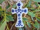 Christentum - Kreuz klein - Bunzlauer Keramik