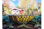 Schale mit gewelltem Rand, Ø 24 cm, Höhe 6 cm - Bunzlauer Keramik