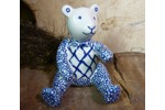 Teddybär 11 cm hoch - Bunzlauer Keramik 