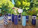 Vase rund, 18 cm hoch, Sonderanfertigung - Bunzlauer Keramik 