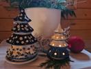 Windlicht Weihnachtsbaum klein 15 cm - Bunzlauer Keramik