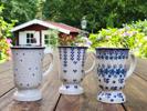 250 ml Cappuccino Becher auf Fuß Bunzlauer Keramik 